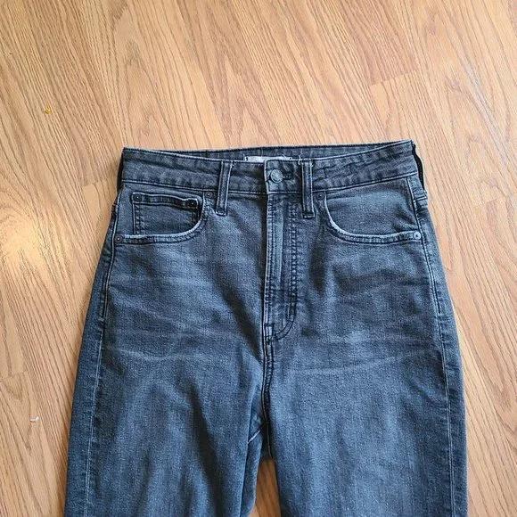 MADEWELL THE CURVY PERFECT VINTAGE JEANS high waist stretch ankle sz 27T - Picture 3 of 7
